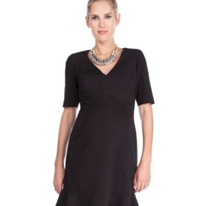 Seraphine V-neck Ponte Maternity Dress